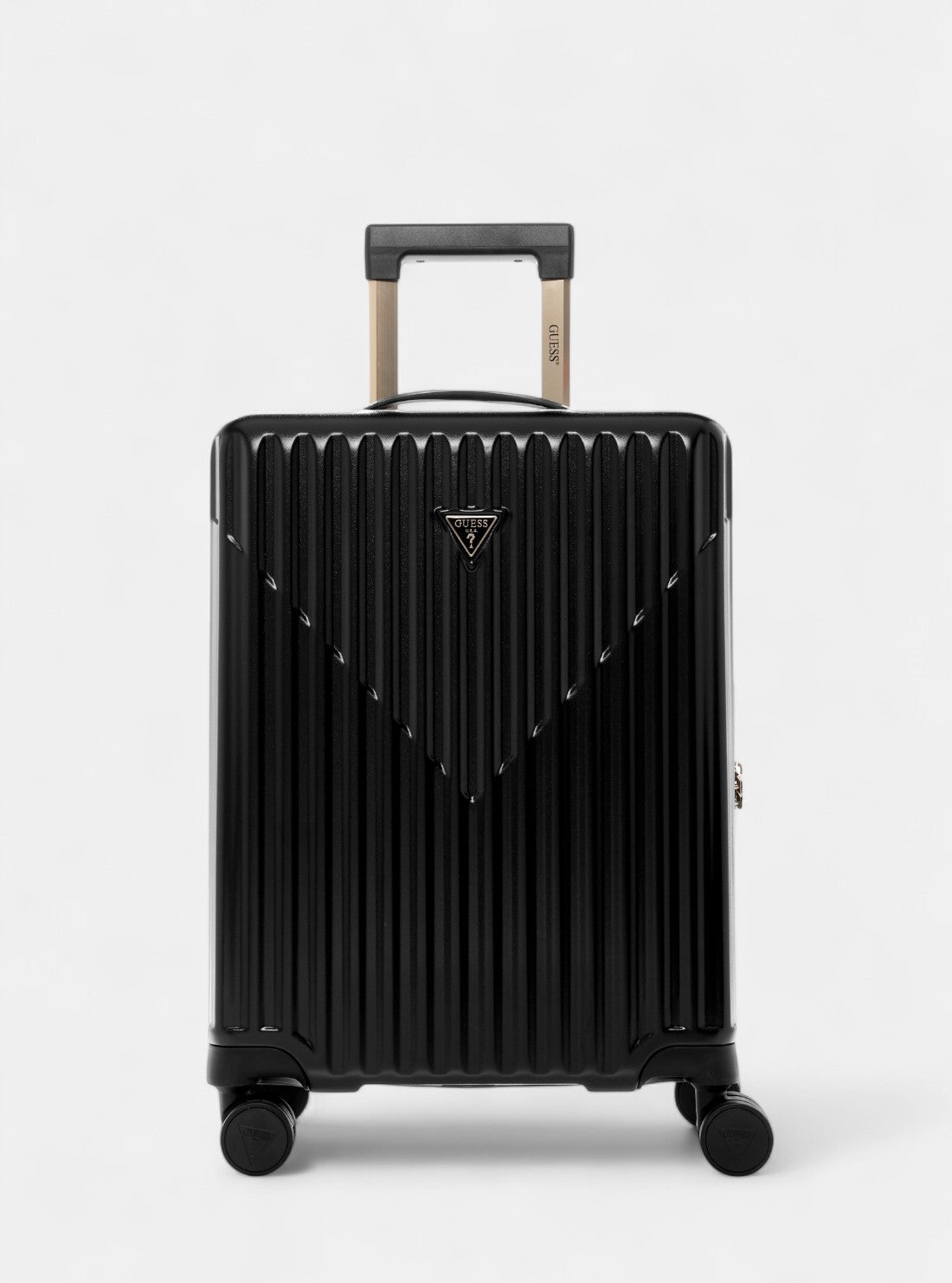 GUESS Womens Black Centennial 45cm Suitcase HN9675983 Front View