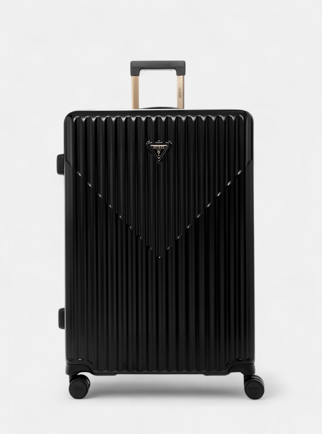 GUESS Womens Black Centennial 71cm Suitcase HN9675988 Front View