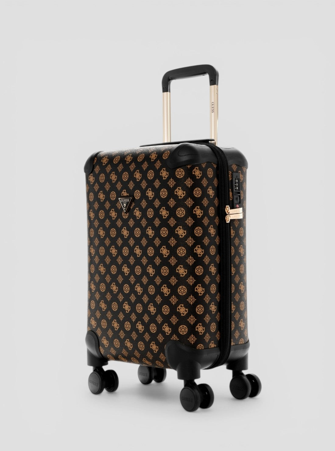 GUESS Accessories Brown Logo Wilder 45cm Suitcase HP7452983 Side View