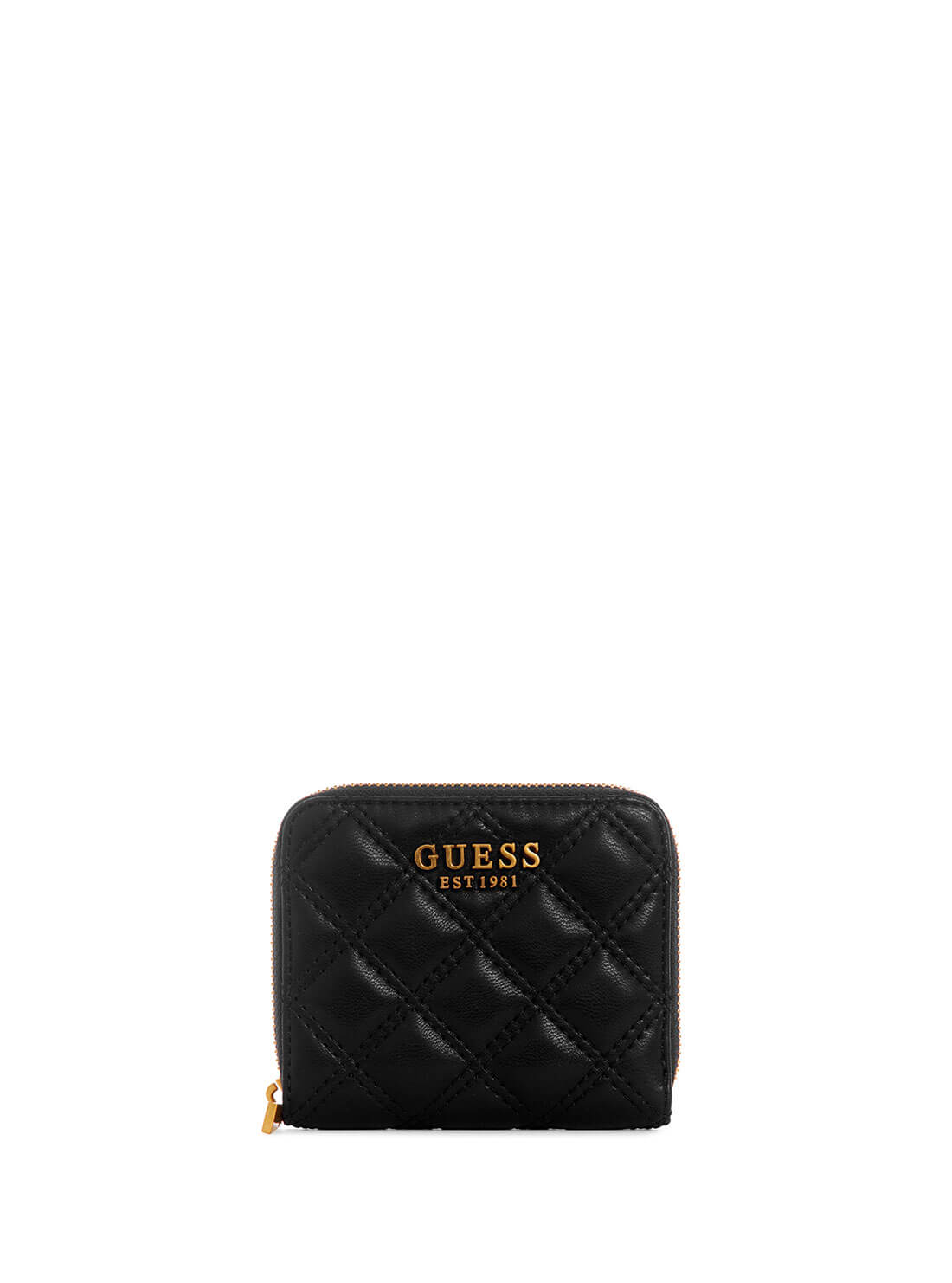 Women's Black Giully Small Zip Wallet front view