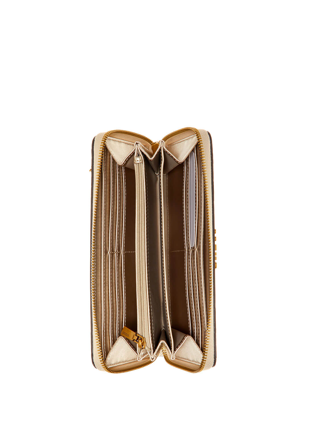 Women's Beige Giully Large Wallet inside view