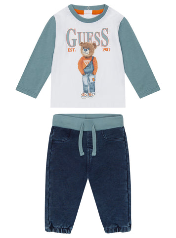 White Bear Active T-Shirt and Pant Set (0-18m)