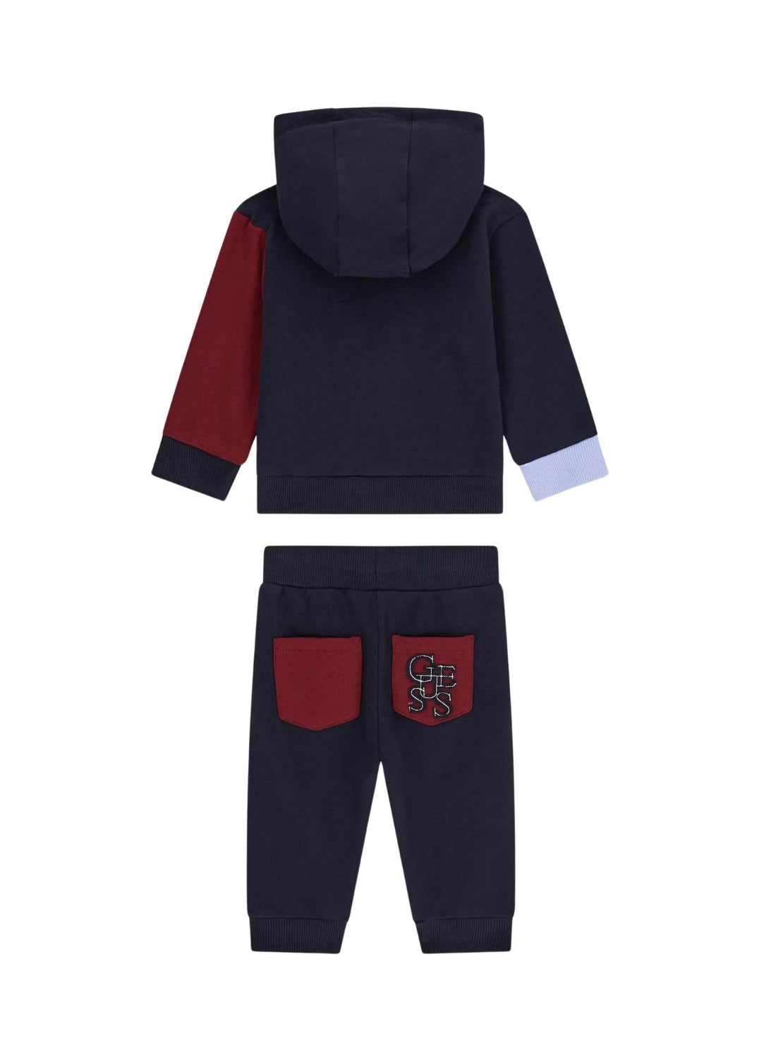 GUESS Kids Multi-Blocking Active Top and Pants Set (0-18m) I6RG07KA6R4 Back View