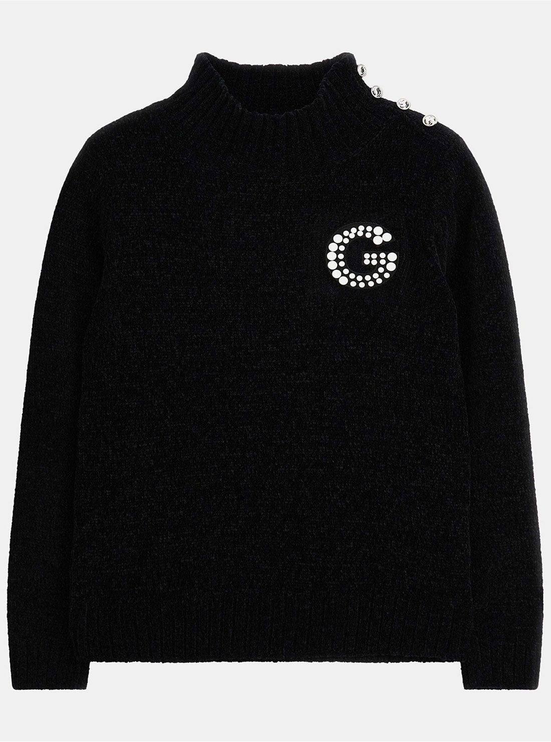 GUESS Black Long Sleeve Jumper (7-16) front view