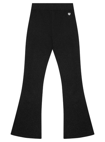 Black Punto Milano Flare Leggings (7-16)