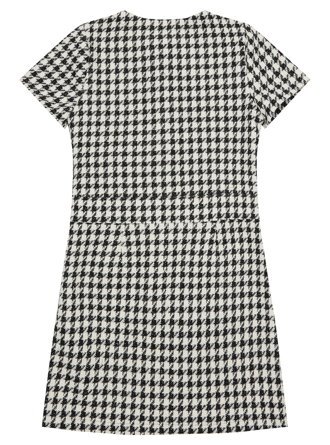 Black & White Short Sleeve Midi Dress