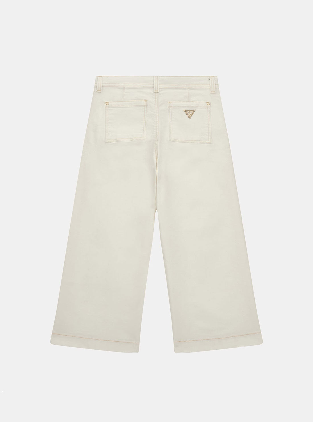 GUESS White Denim Culotte Pants (2-7) back view