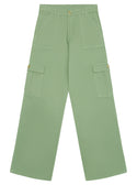 GUESS Green Twill Cargo Pants (7-16) front view