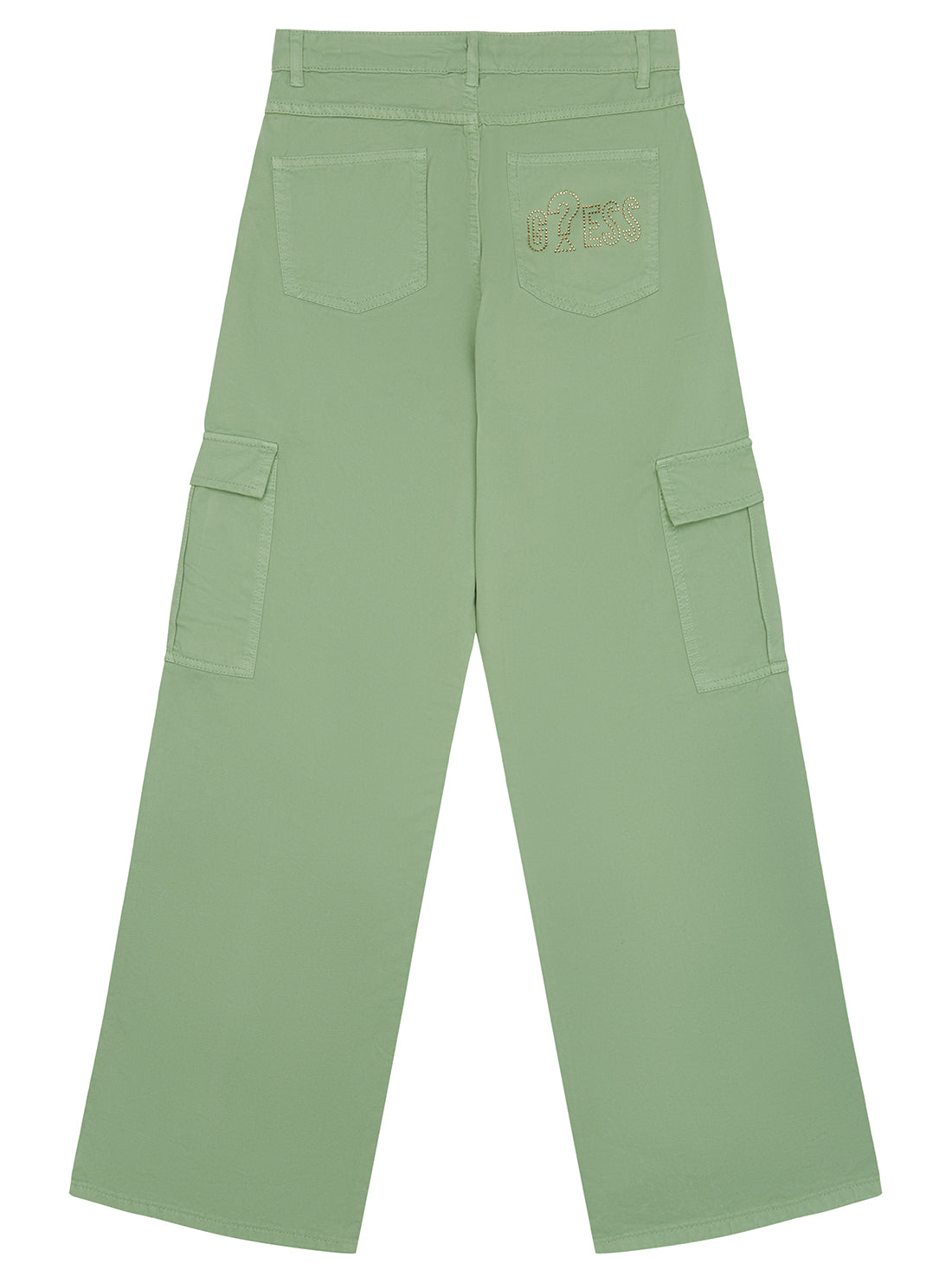 GUESS Green Twill Cargo Pants (7-16) back view