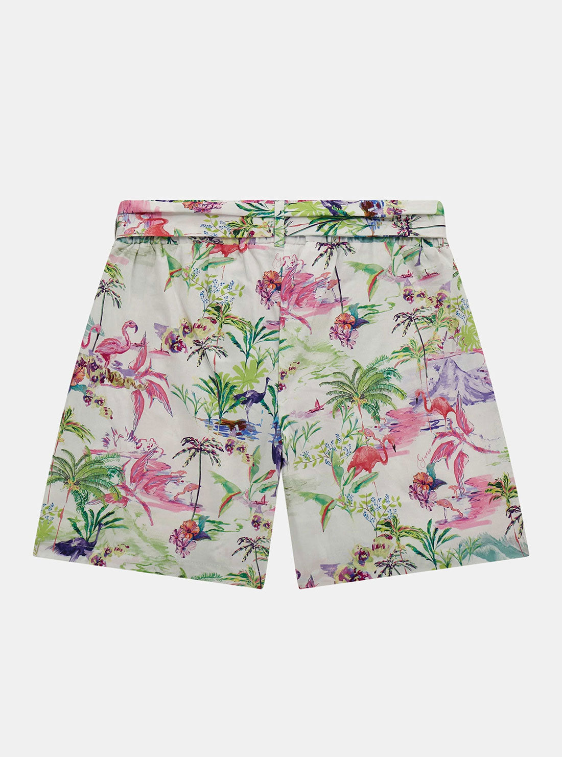 Flamingo Print Poplin Bermuda Shorts (7-16)