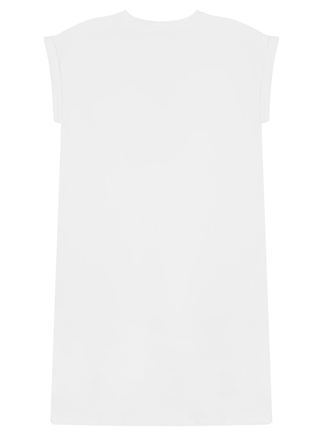 White Stretch Terry Dress (7-16)