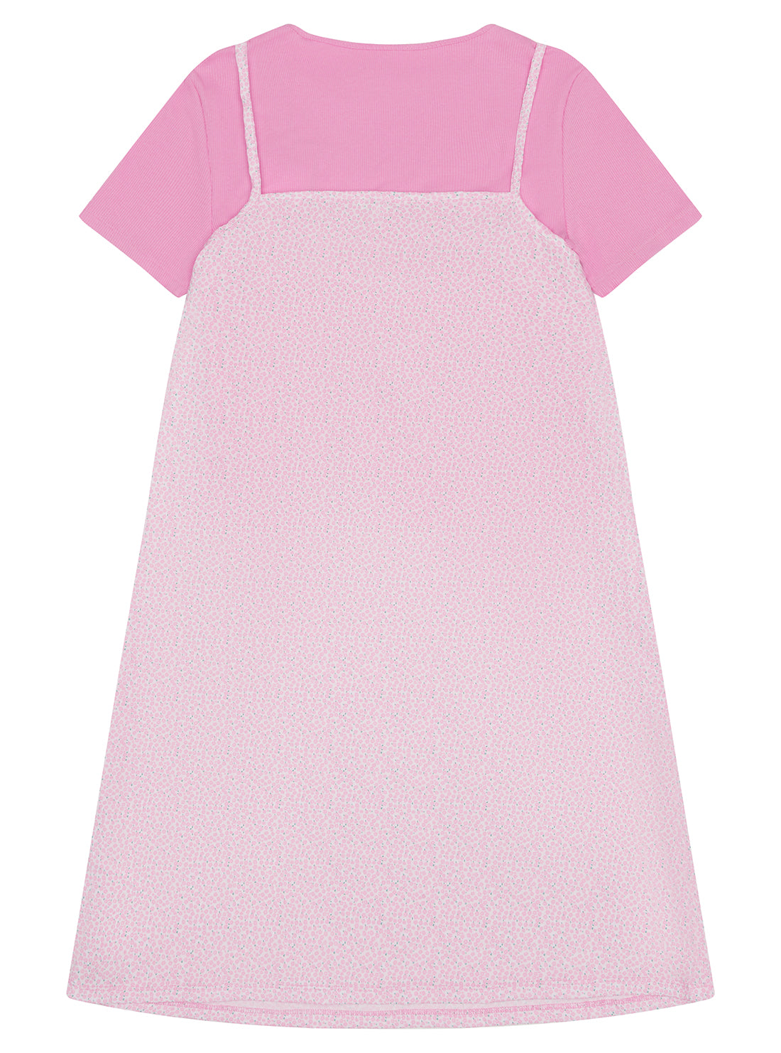 Pink T-Shirt Dress Set (2-7)