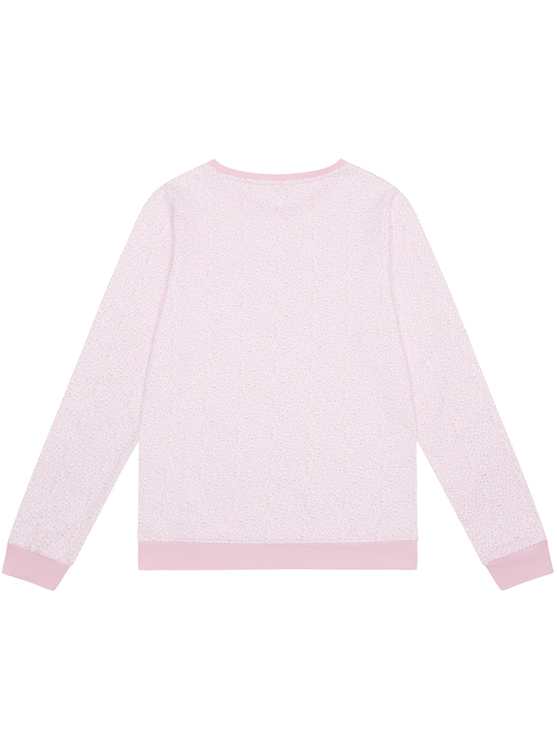 Pink Flower Print Long Sleeve Jumper (7-16)