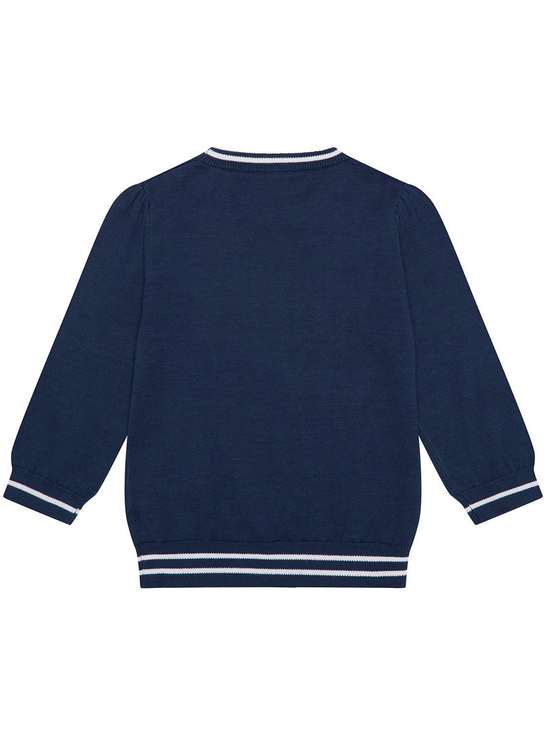 Navy 3/4 Sleeve Jumper (7-16) back view