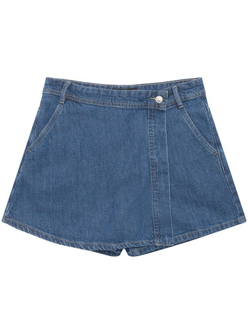 Blue Rigid Denim Skort (7-16)