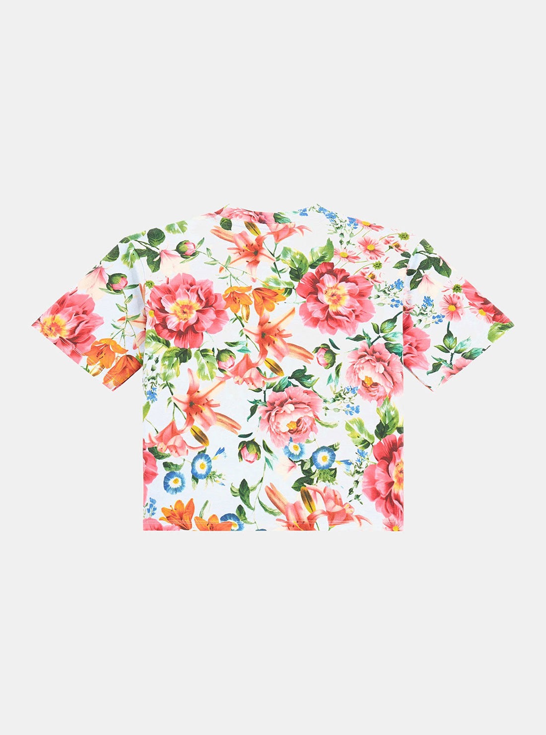 Red Floral Print Short Sleeve T-Shirt (7-16)