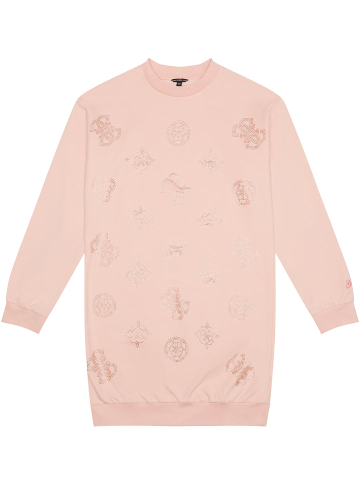 Light Coral French Terry Dress (7-16)