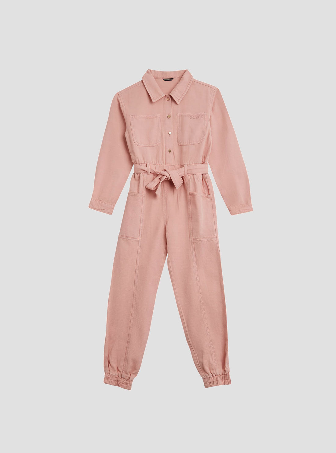 Pink Dye Twill Jumpsuit (7-16)