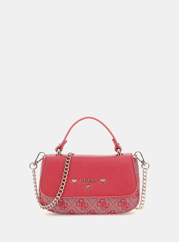 Pink Crossbody Flap Bag