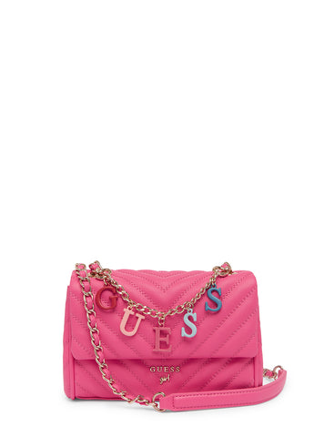 GUESS Kids Pink Maddie Girlfriend Crossbody Bag J4YZ42WFEN0 Front View