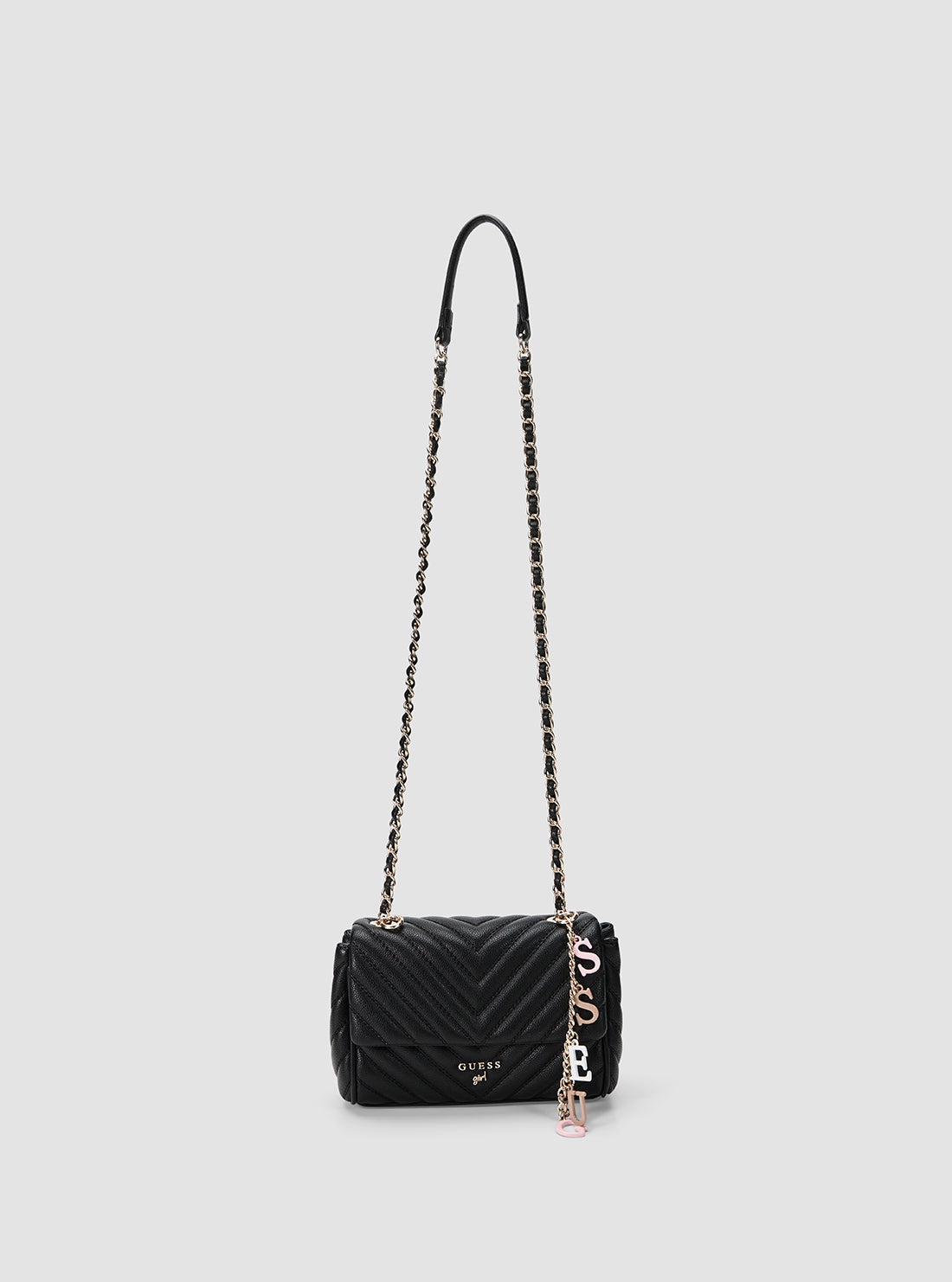 GUESS Accessories Black Combo Maddie Girlfriend Crossbody Bag J4YZ45WFZL0 Full View