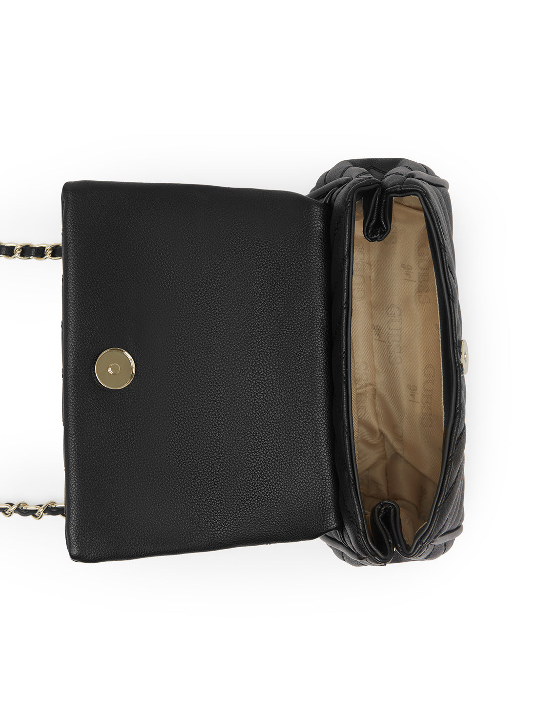 GUESS Kids Black Maddie Girlfriend Crossbody Bag J4YZ45WFZL0 Inside View