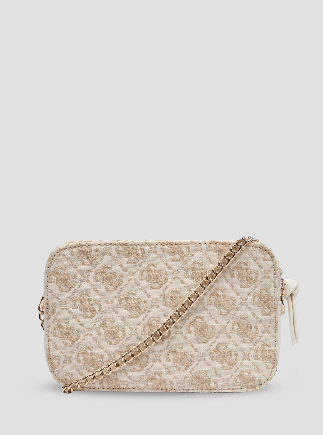 GUESS Kids Beige Logo Jacquard Camera Bag J5BZ30WFV20 Back View
