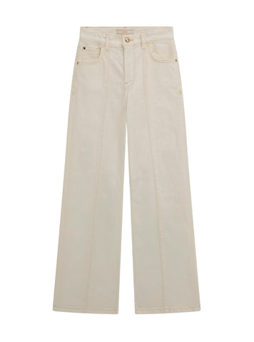 GUESS Kids Beige Stretch Bull Denim 90s Fit Pants (7-16) J5GB00WG8A0 Front View