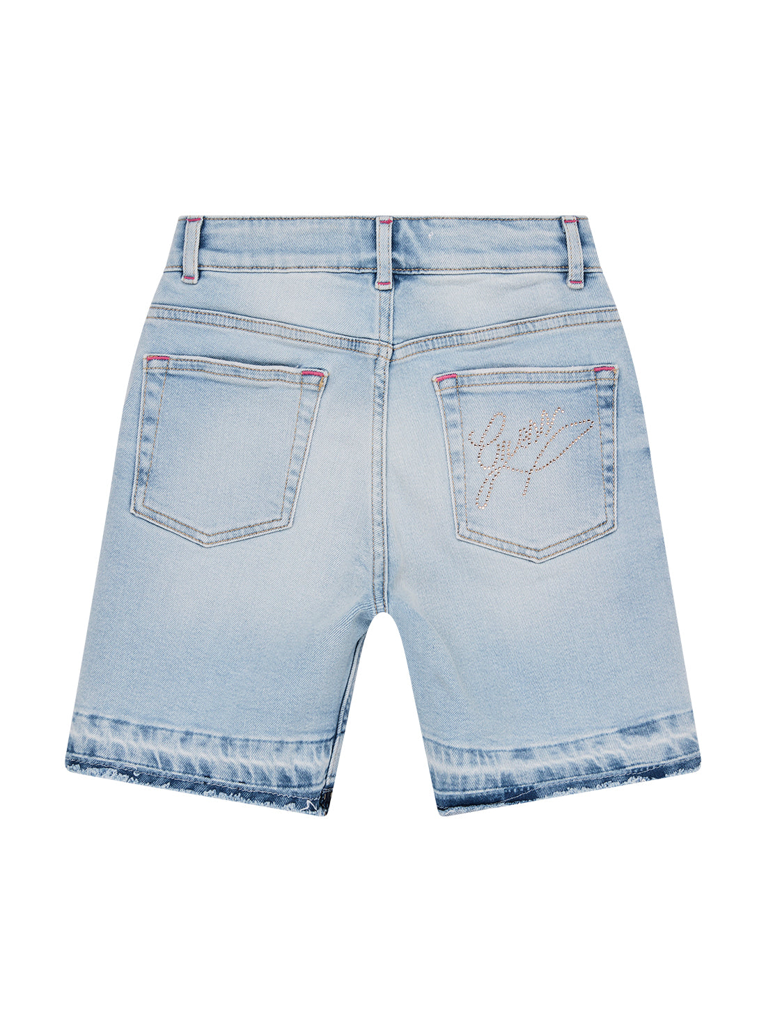 GUESS Kids Blue Comfort Denim Shorts (7-16) J5GD03D5NK0 Back View
