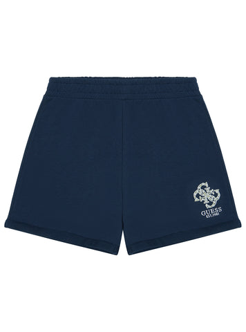 GUESS Kids Blue Active Shorts (7–16) J5GD24KA6R4 Front View