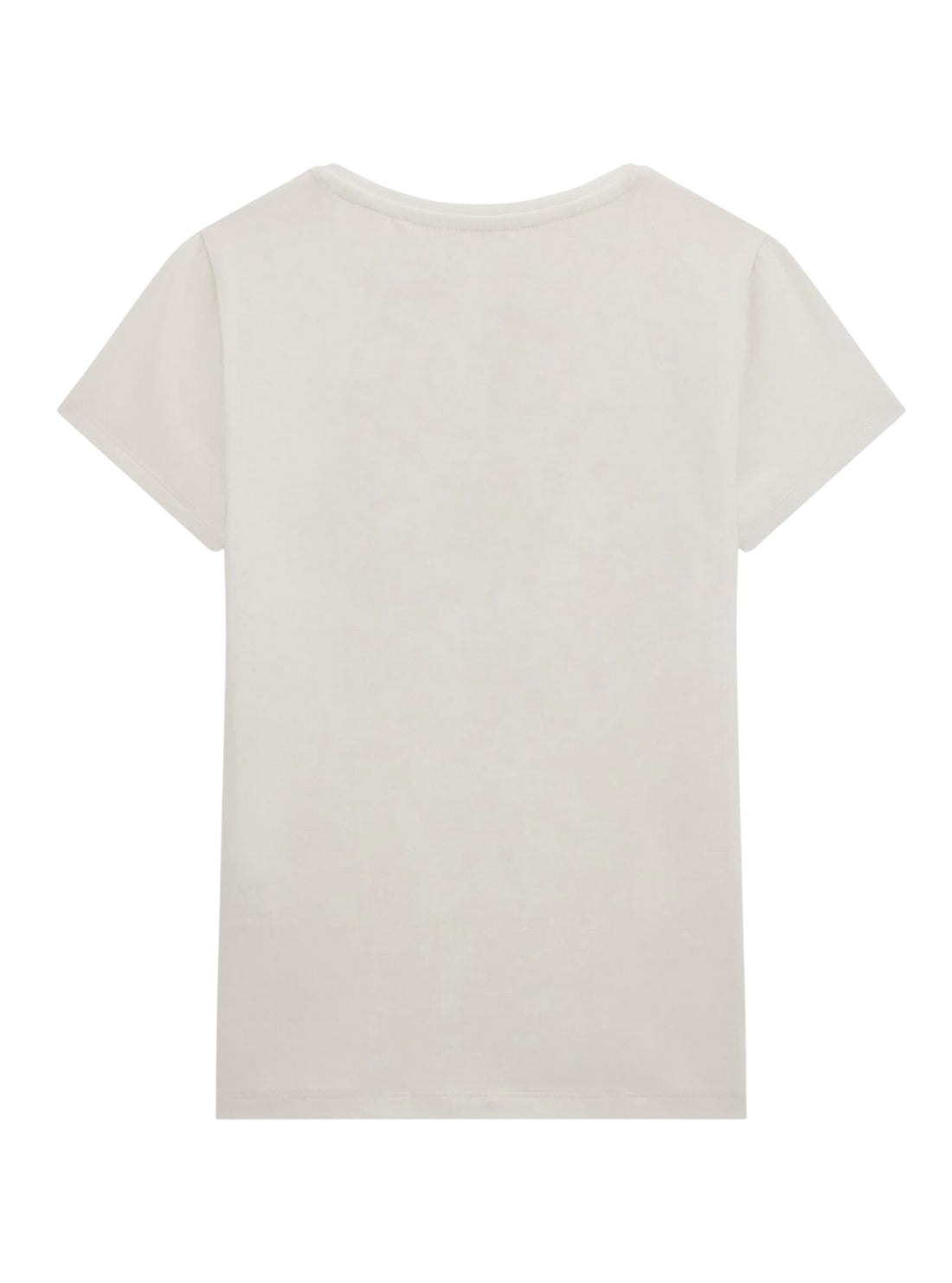 GUESS Kids Eco White Floral Script Logo T-Shirt (7-16) J5GI16K6YW4 Back View