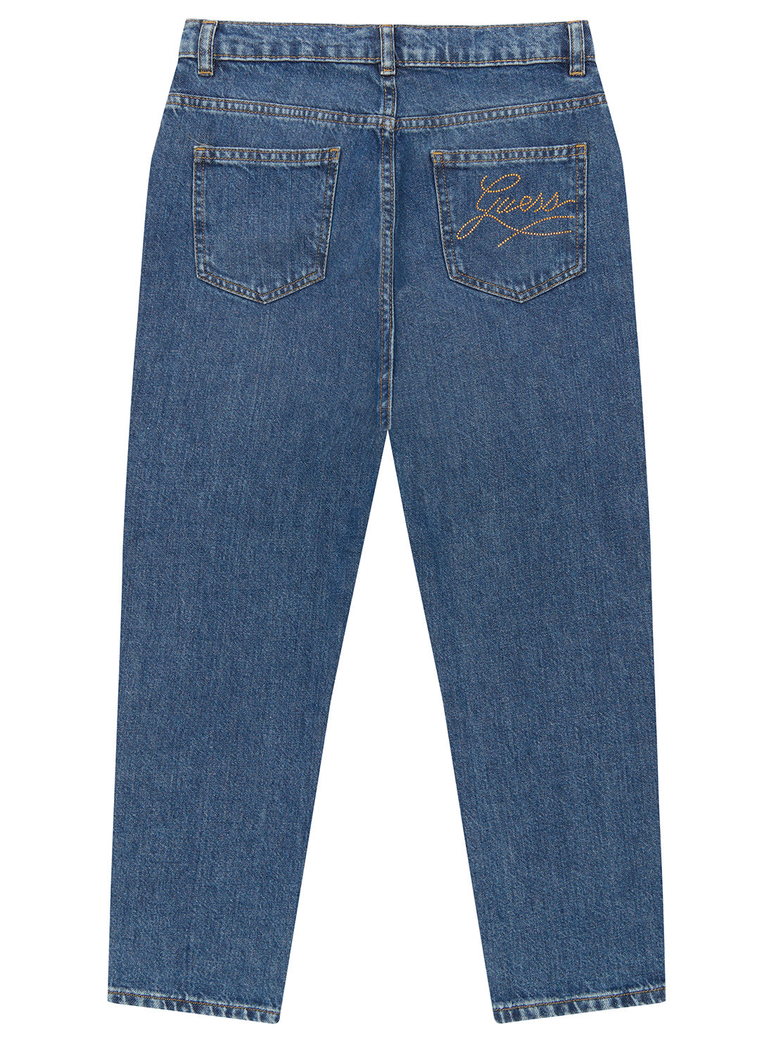 Blue Denim Rigid Mom Jeans (7-16)
