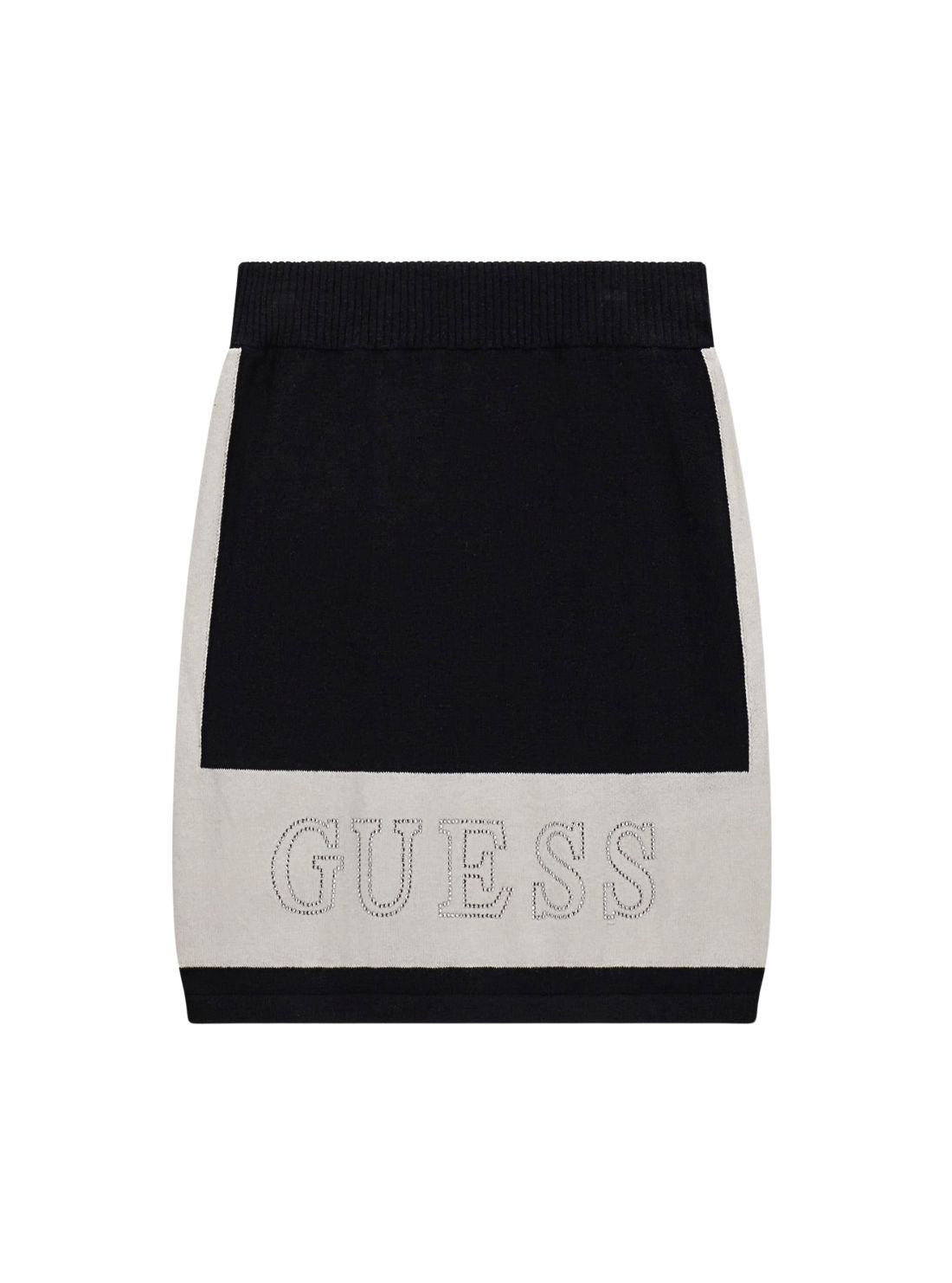 GUESS Kids Black Knitted Sweater Skirt (7-16) J5YD00Z3GW0 Front View