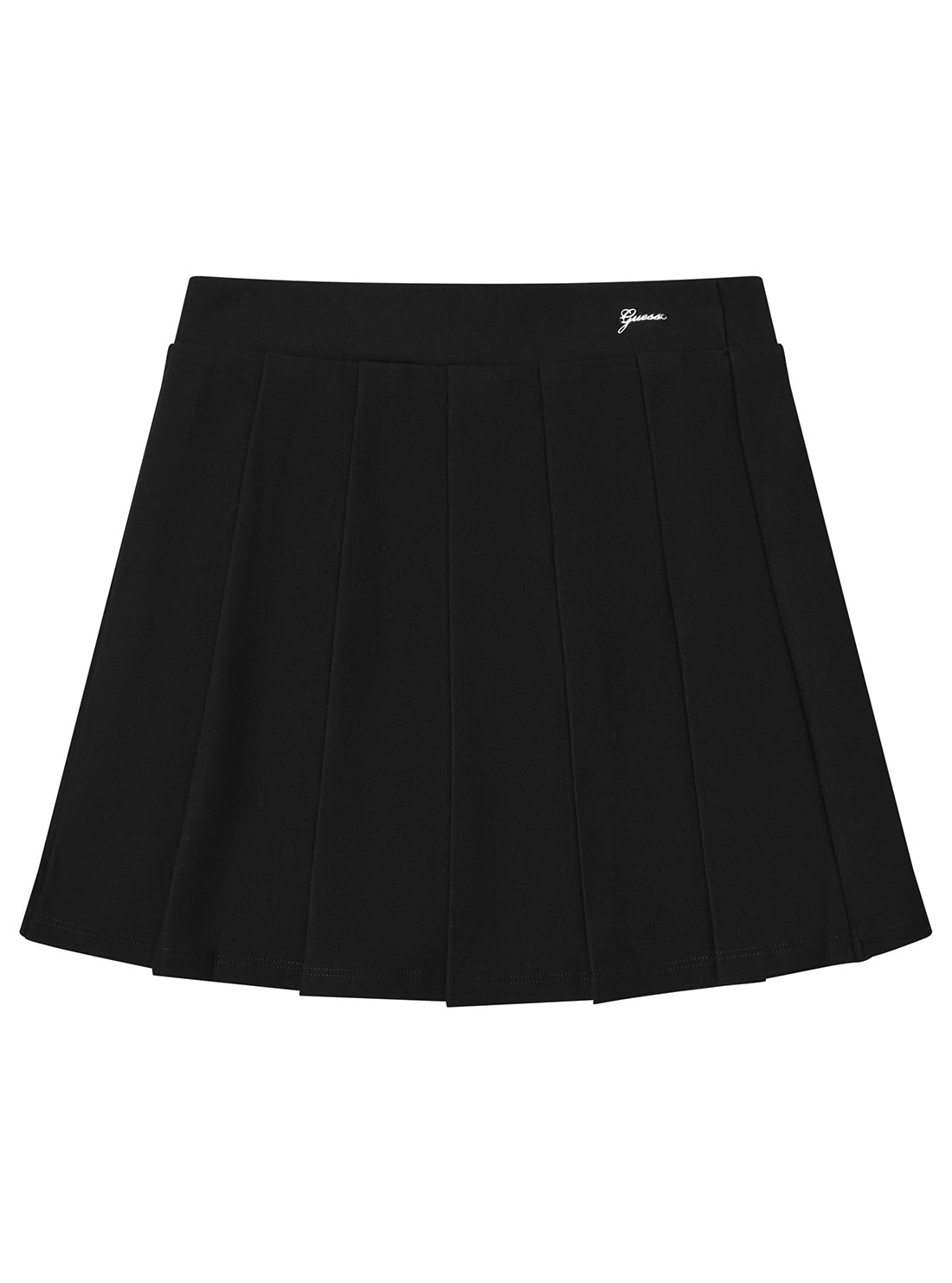 GUESS Kids Black Punto Milano Mini Skirt (7-16) J5YD01KAUH0 Front View