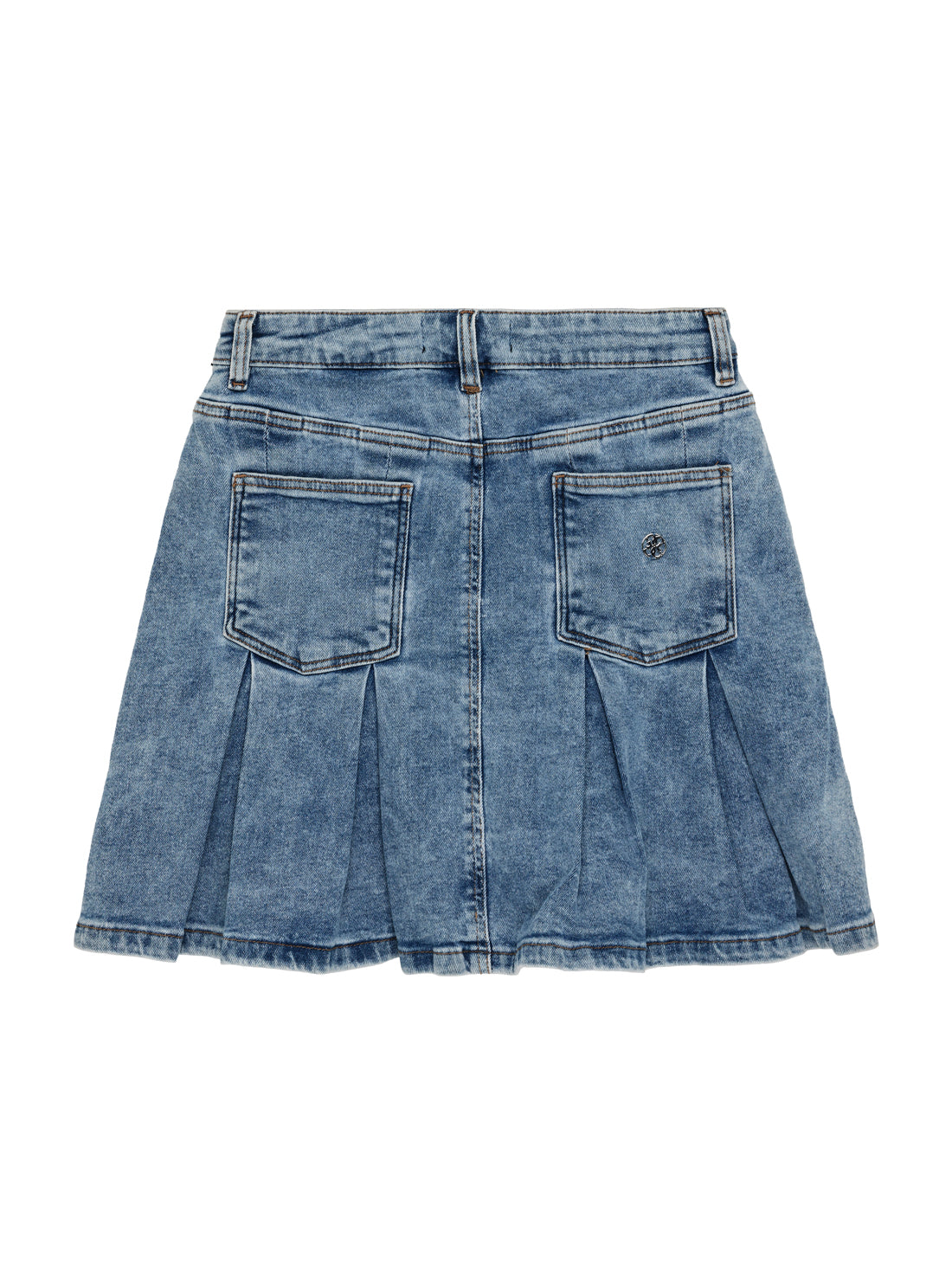 GUESS Kids Blue Comfort Denim Skirt (7-16) J5YD03D0200 Back View