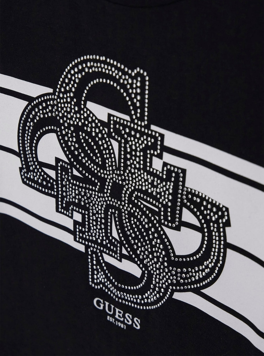 GUESS Kids Black Logo Midi T-Shirt (7-16) J5YI09K6YW4