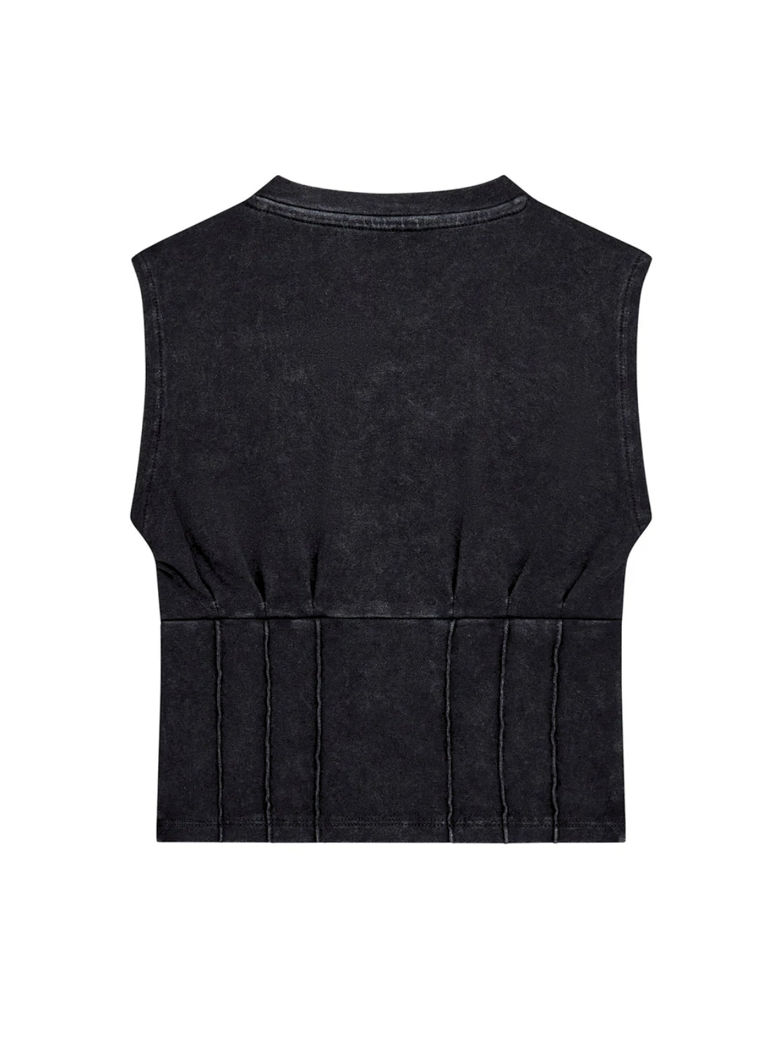 GUESS Kids Black Corset Graphic T-Shirt J5YI50K49A1 Back View