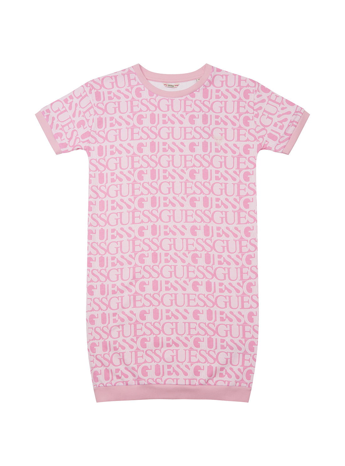 GUESS Kids Pink Logo Active Dress (7-16) J5YK07KAD74 Front View