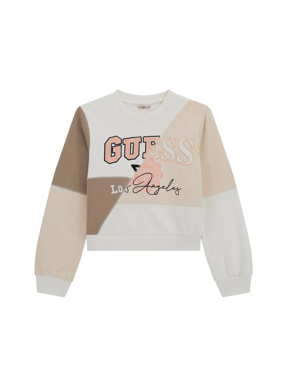 GUESS Kids Beige Long Sleeve Active Sweat Top (7-16) J5YQ04KA6R4 Front View