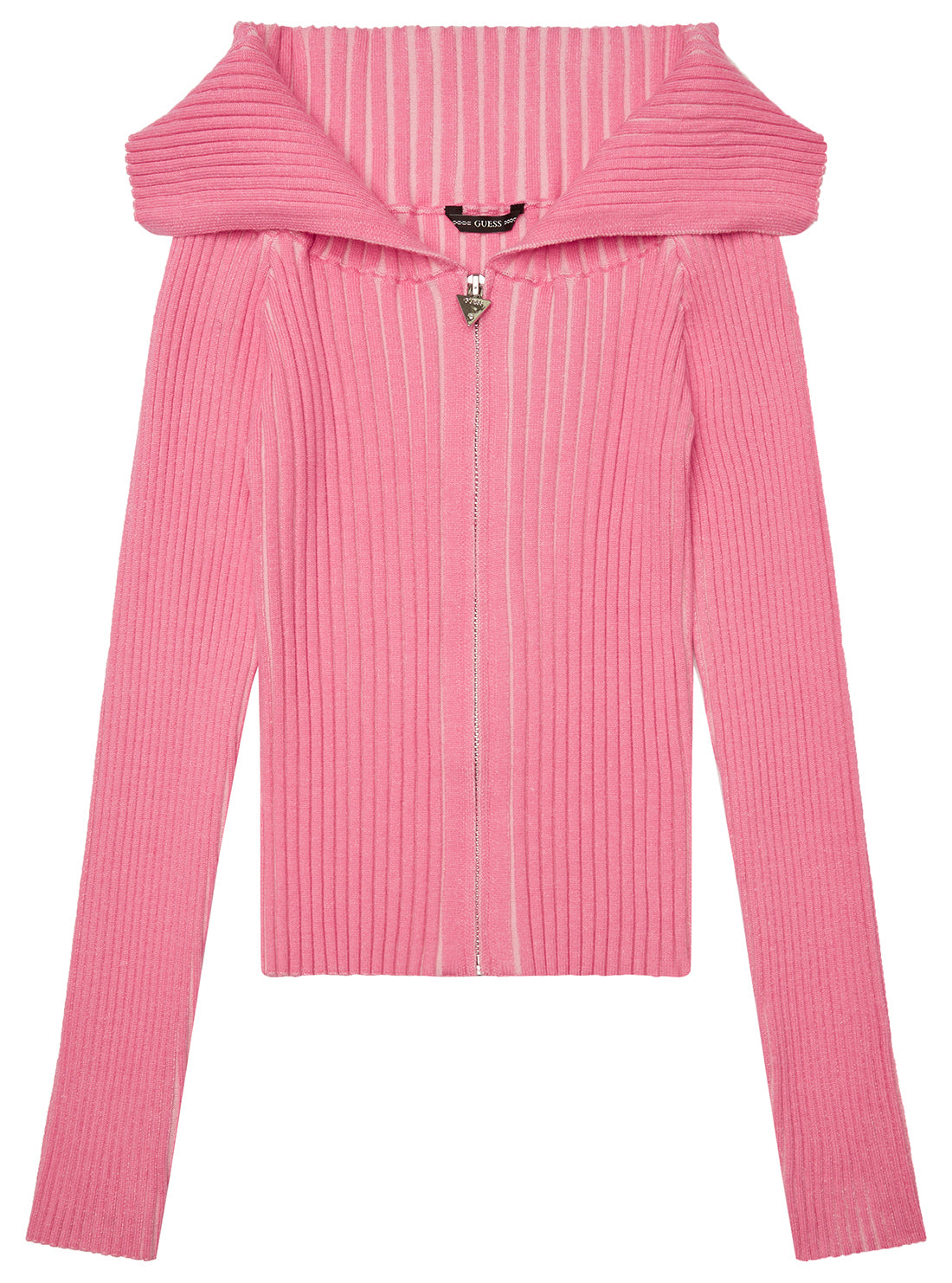 GUESS Kids Pink Long Sleeve Sweater (7-16) J5YR03Z3OP0 Front View