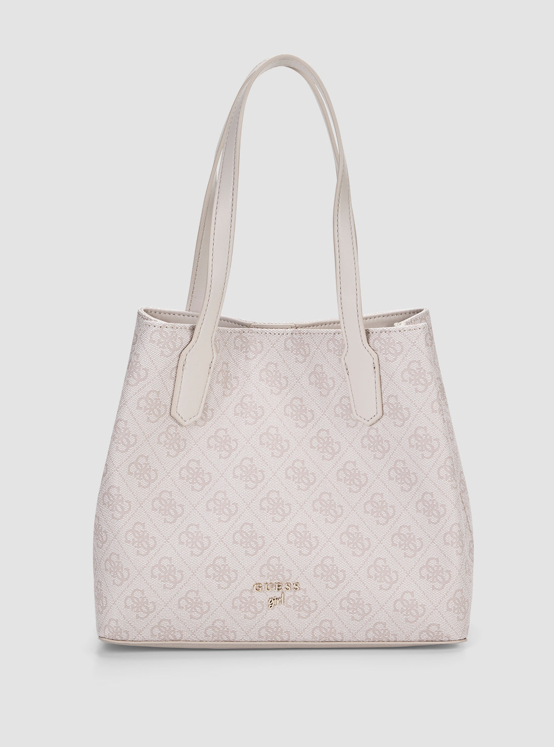 GUESS Womens Beige Logo Shopping Tote Bag J5YZ01WFMF0 Front View