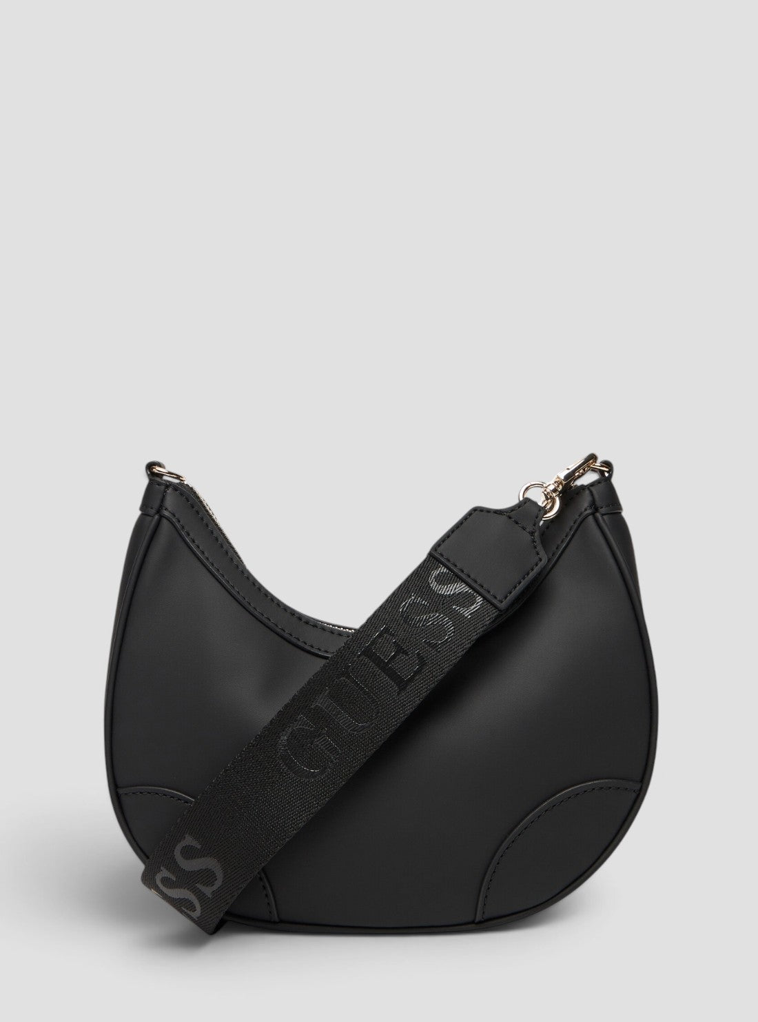 GUESS Kids Black Logo Hobo Crossbody Bag J5YZ05WGVT0 Back View