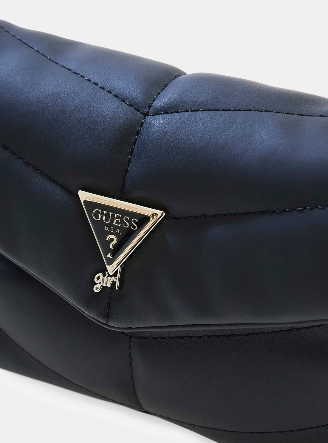 GUESS Kids Black Mini Puffy Crossbody Bag J5YZ12WGVT0 Detail View