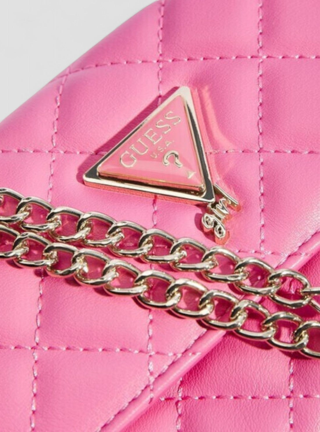 GUESS Kids Pink Mini Convertible Crossbody Bag J5YZ17WGT10 Detail View