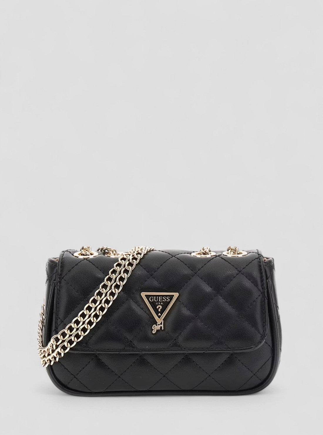 Black Mini Convertible Crossbody Bag GUESS