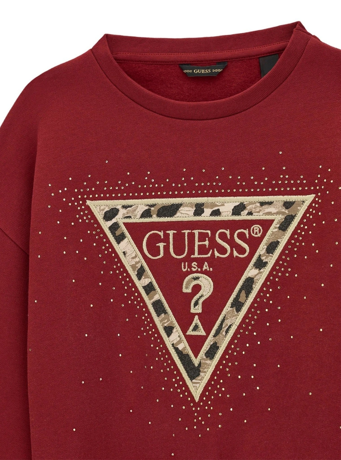 GUESS Kids Red Triangle Logo Sweatshirt (7-16) J6BQ07K6093 Detail View