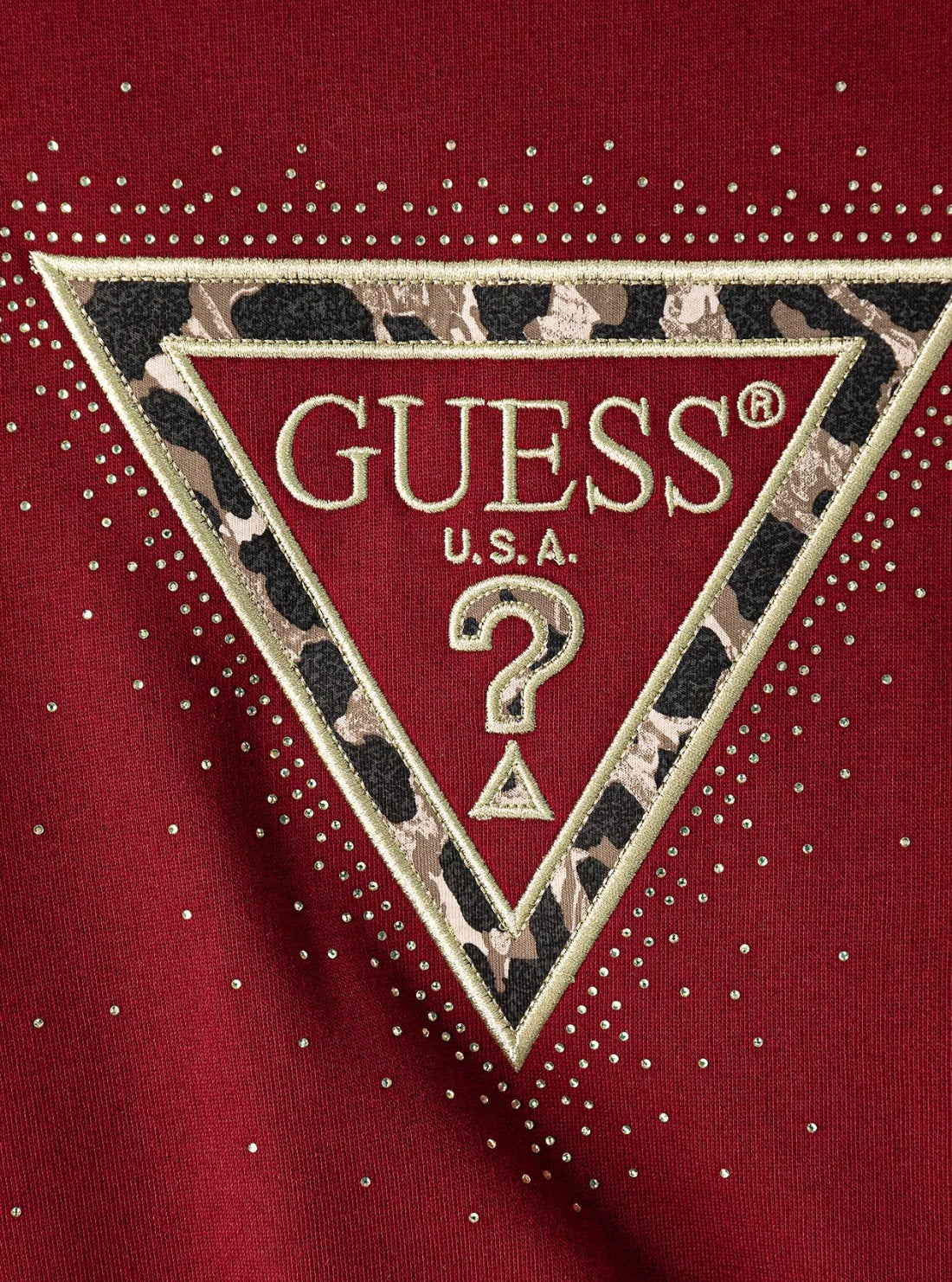 GUESS Kids Red Triangle Logo Sweatshirt (7-16) J6BQ07K6093 Detail View
