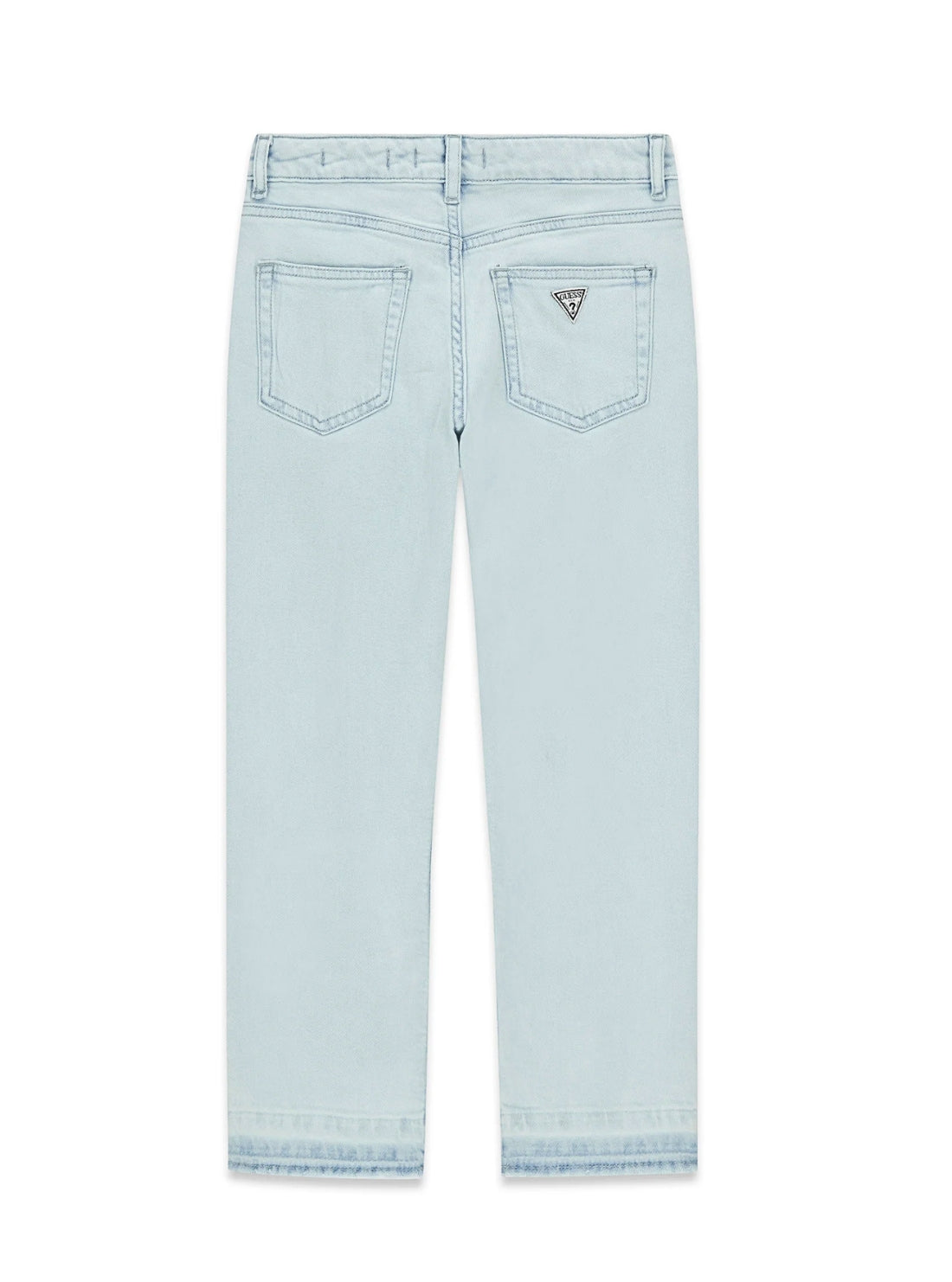 GUESS Kids Light Wash Regular Fit Tencel Rigid Denim Jeans (7-16) J6GA04D8260 Back View