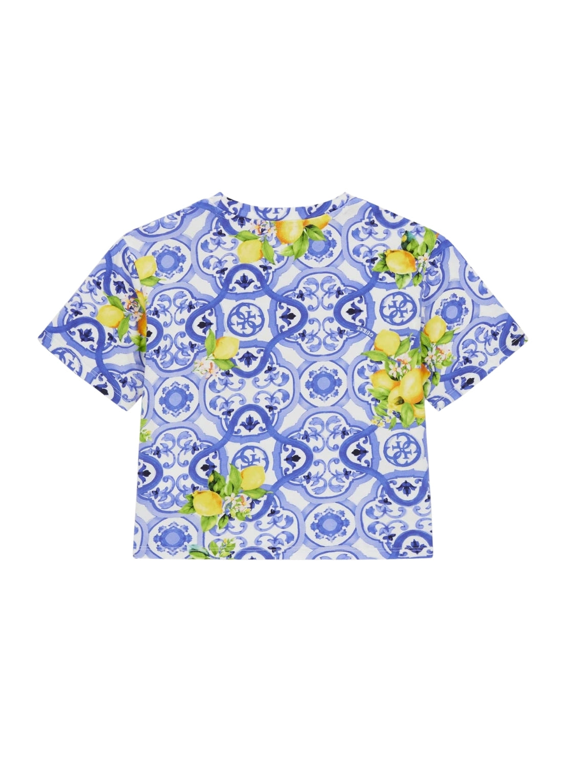 GUESS Kids Amalfi Coast Print Logo T-Shirt (7-16) J6GI03K6YW4 Back View