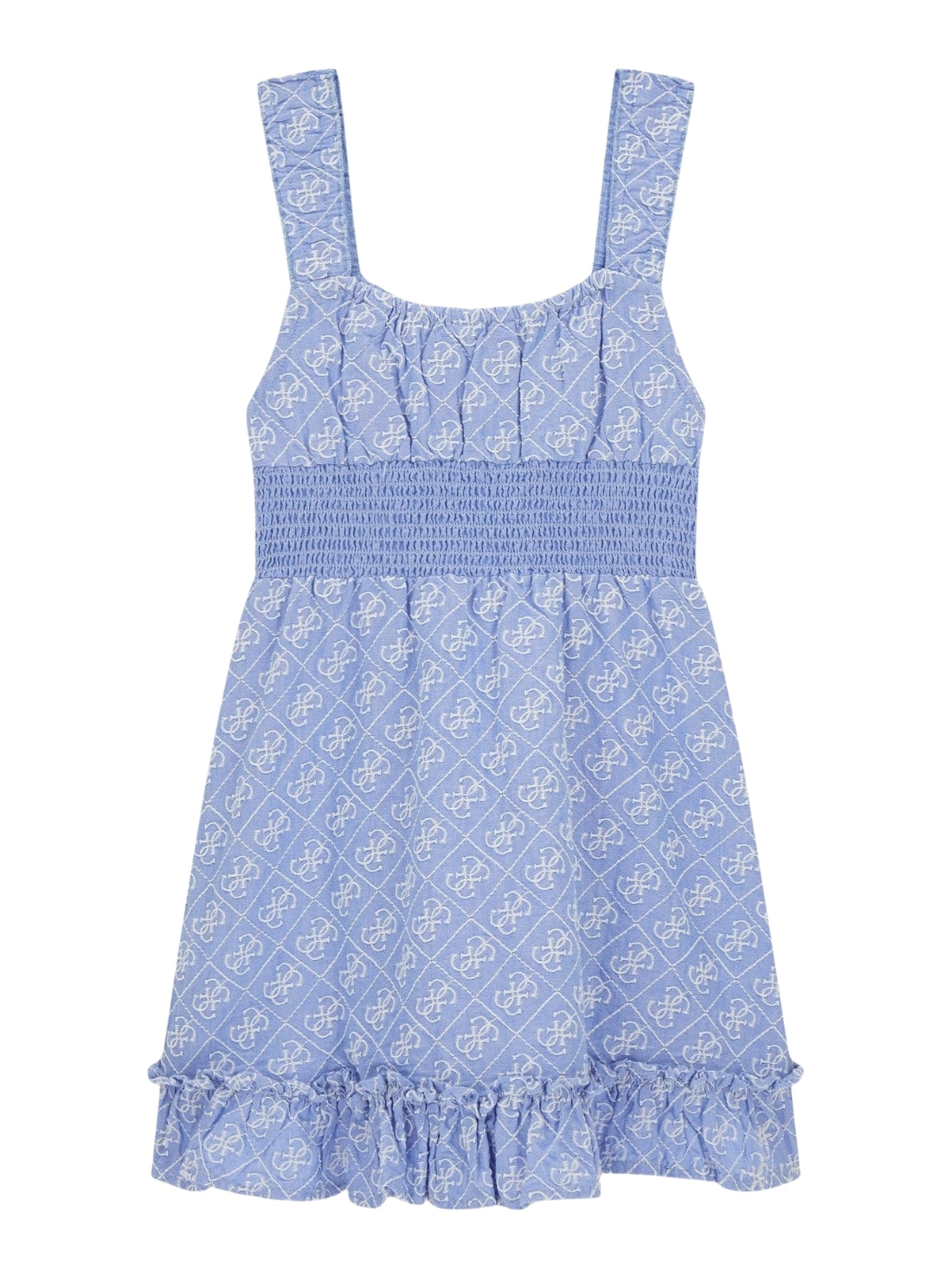 GUESS Kids Blue Logo Tank Dress (7-16) J6GK22WR300 Back View